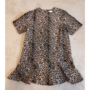 NWOT - H&M Jacquard-Weave Leopard Dress - Size S